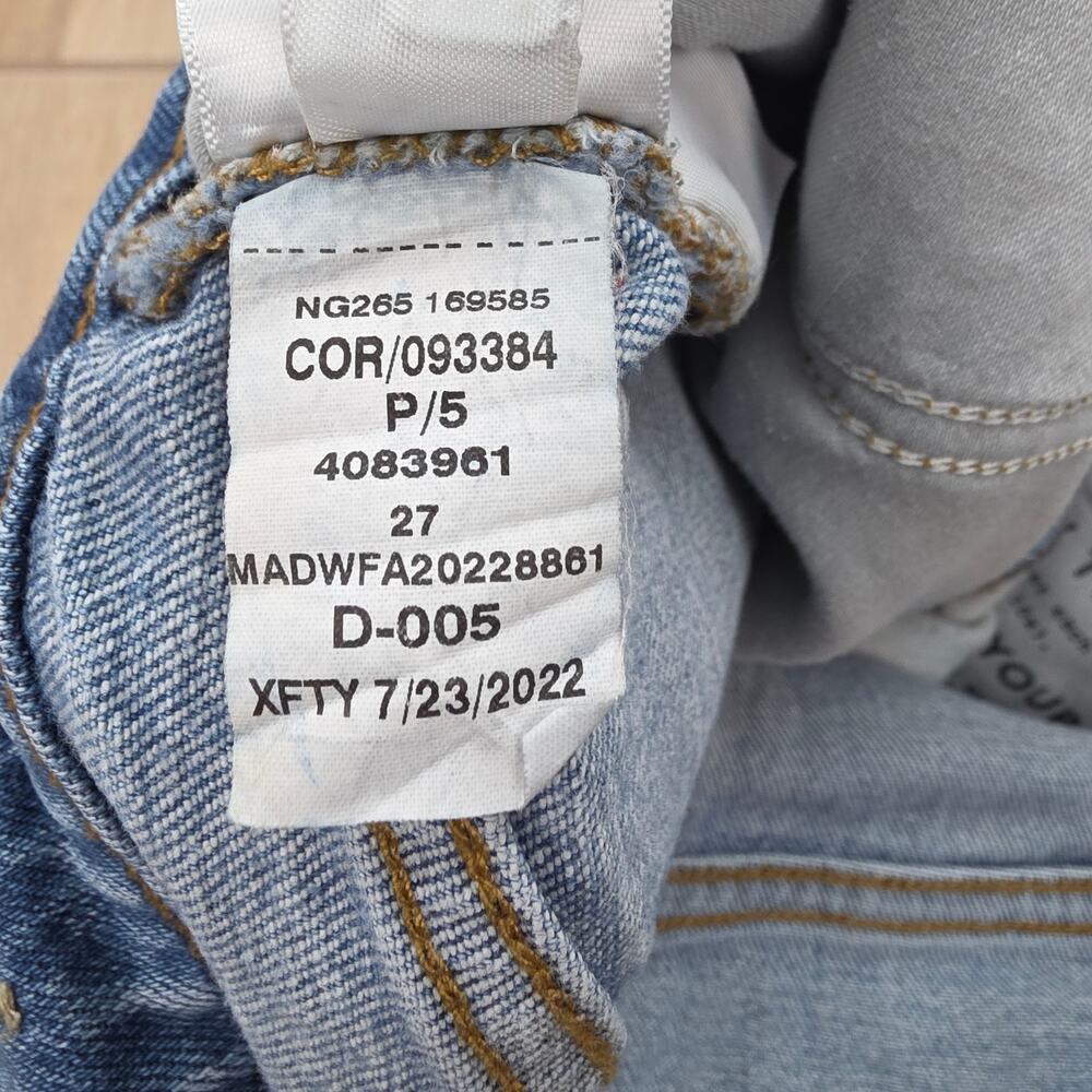 Madewell Balloon Jeans Women 27 High Rise Tapered Light Wash Denim 27x25 - Picture 10 of 13